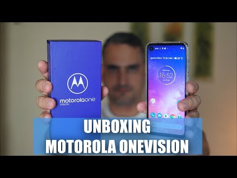 Motorola One Vision UNBOXING e PRIMEIRAS IMPRESSÔES