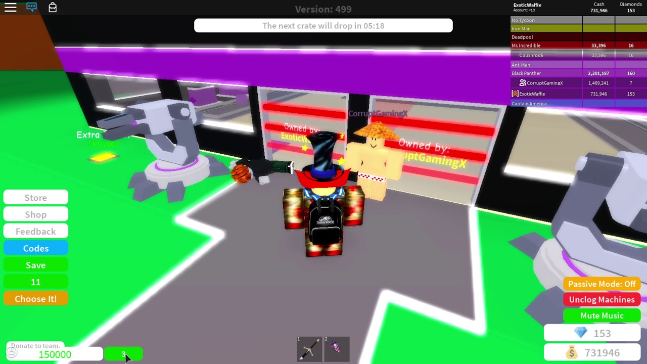 Unlimited Money Glitch Working Roblox Superhero Tycoon Youtube - flying glitch superhero tycoon roblox must watch and codes youtube