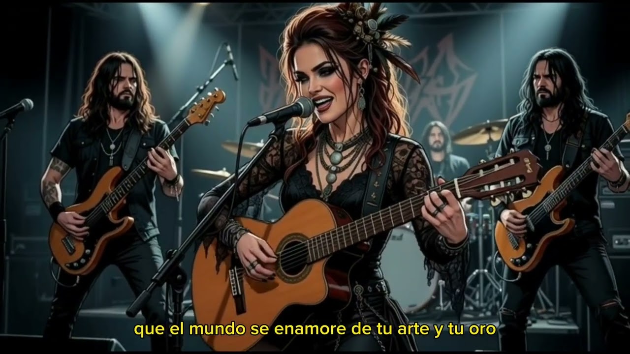 ROCK ANDALUZ 🎸 GITANA – Metal Rojo y Negro (Videoclip Oficial)