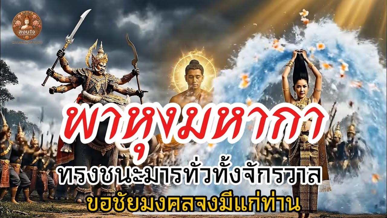 พาหุงมหากา ๓ จบ เสียงผู้ชาย | ไพเราะมาก เพลงบำบัดด้วยพุทธคุณ ชำระใจ ฟังสบายใจสงบ | CalmMindStudio99