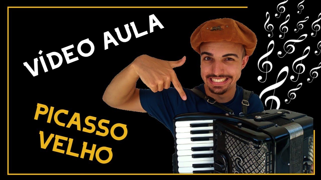 VÍDEO AULA música PICASSO VELHO de José Mendes NA GAITA (Acordeon/sanfona) de um jeito SUPER FÁCIL