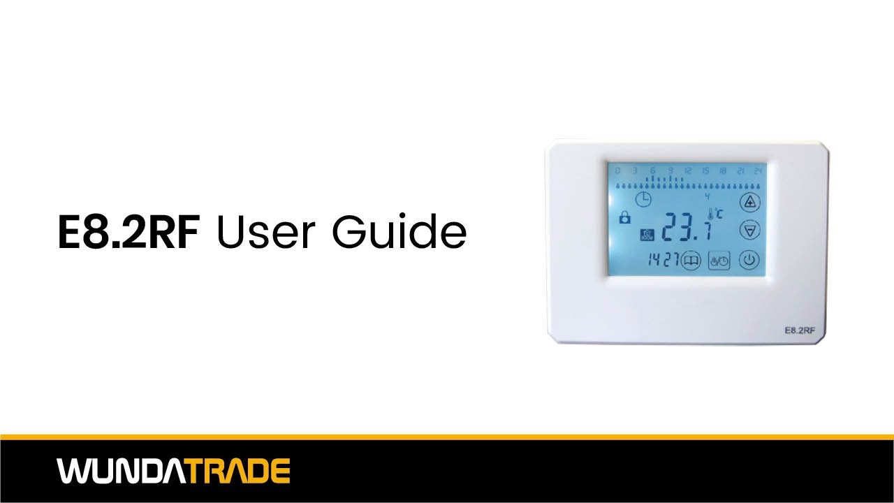 E8 2RF Wireless Thermostat User Guide - YouTube