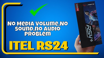 How to Solve No Media Volume,No sound,no audio problem ITEL RS24