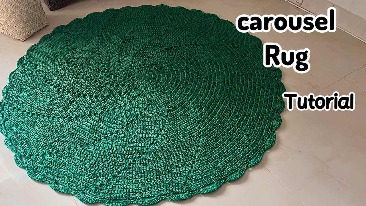 Step-by-Step Crochet Rug Tutorial/ 🎠🎡 - YouTube