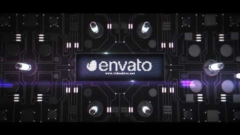 3D Circuit Intro After Effects Template