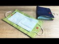 DIY Face Mask Keeper Tutorial from Japan: Washable, Reusable Case / Holder Very Easy to Make!