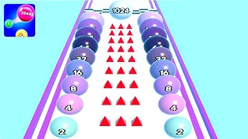 2048 Runner Balls: Ball games ! All Levels Gameplay (42-48) android,ios