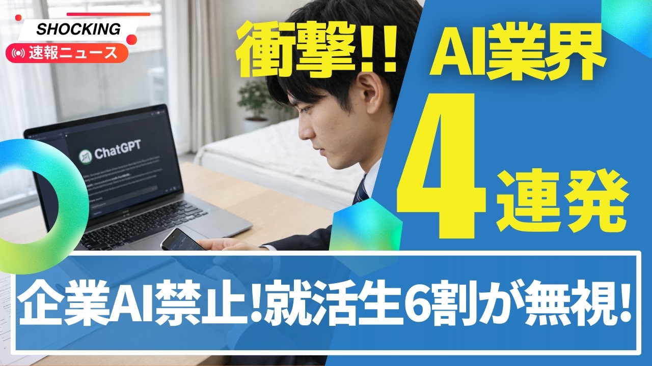 【時代遅れ】企業のAI禁止が裏目に！就活生6割がこっそり使用、著作権法は「元から壊れてた」、日本ランサムウェア世界3位、Metaメガネが顔認識へ