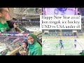 Happy new year! Jom tengok Ice Hockey game