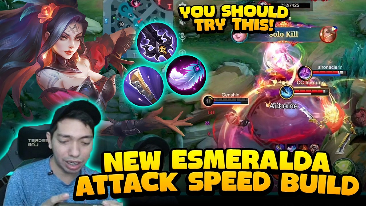 New Attack Speed Build Esmeralda | Esmeralda Gameplay | MLBB
