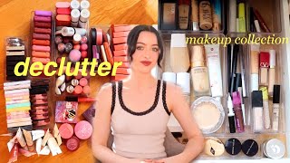 declutter and organize my ENTIRE makeup collection with me before i move