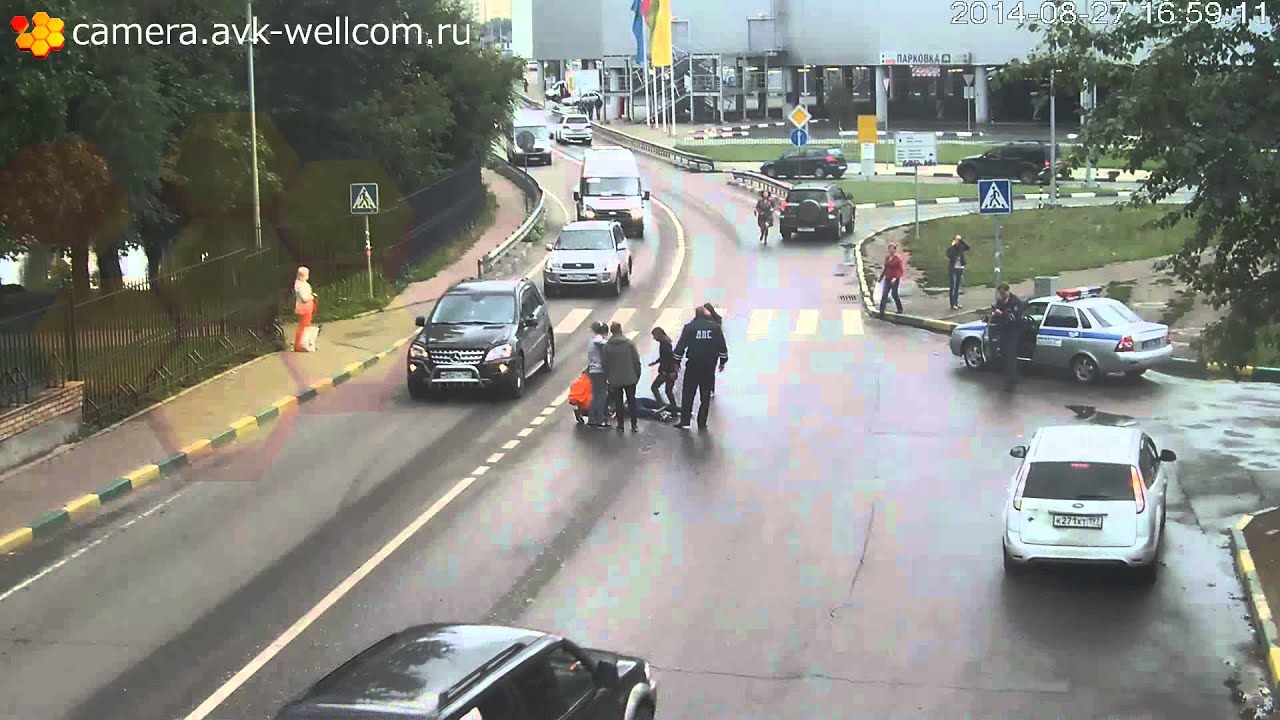 Сбитый пешеход, г. Котельники, мкрн. Белая Дача, выезд к ТЦ «Мега», 27. ...