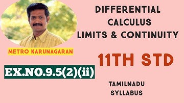 11th Std Maths Ex.9.5(2)(ii) Examine the continuity of x^2 cos x