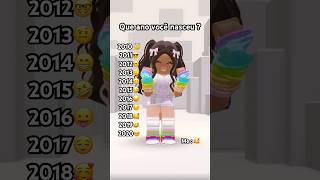 QUE ANO VOCÊ NASCEU? #trendroblox #youtubergaming #youtubecreator #viralvideo #roblox