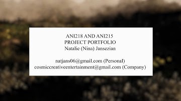 ANI218&ANI215 25T3 Exhibition Showreel Nina Jansezian