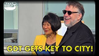 Guillermo Del Toro and Mayor Olivia Chow - Key to the City of Toronto and Studio Renaming Ceremony
