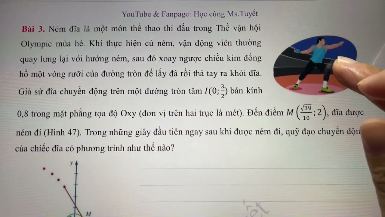 Toán 10.CĐ8. T12 - Toán thực tế - Phương trình đường tròn