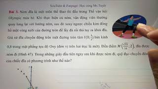 Toán 10.CĐ8. T12 - Toán thực tế - Phương trình đường tròn