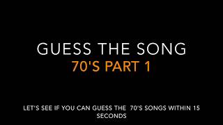 Guess the 70's song part 1
