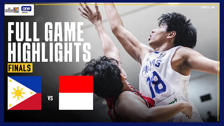 Gilas Pilipinas Youth’s GOLD-CLINCHING PERFORMANCE vs Indonesia | FIBA U16 Asia Cup SEABA Qualifiers