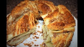 Pecan Filled Danish from Scratch! Danoise garnie de Noix de Pécans de A à Z! عجينة مورقة محشوة