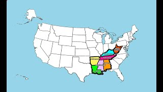 USA, Southern States - Rap the Map to learn the states & capitals