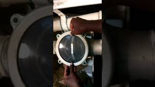 How to clean sea water intake strainer in motor yacht part1