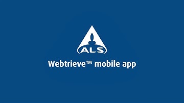 ALS Webtrieve™ Mobile App