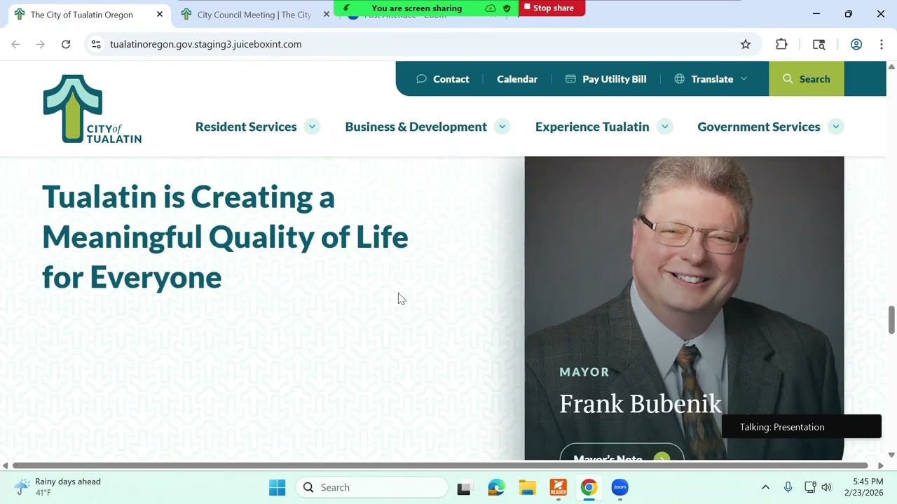 City Council Work Session - February 23, 2026