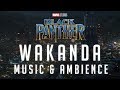 Black Panther Music & Ambience | Wakanda - The Golden City Nighttime Thunderstorm