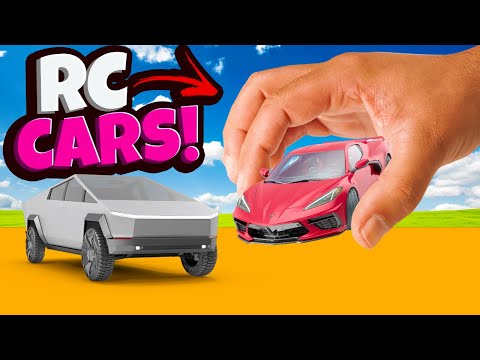 WHICH IS FASTER? Racing HOT WHEELS RC Cars Down The Diecast Mountain!