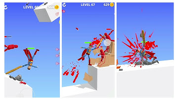 Ragdoll Ninja - All Levels Gameplay Android ios