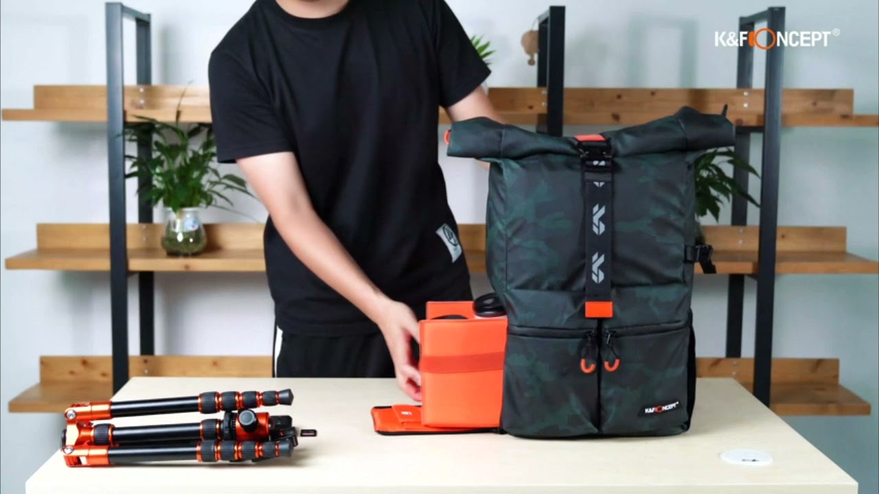 K&F CONCEPT 2 en 1 Sac à Dos Appareil Photo 20 Litre 15.6 Pouces