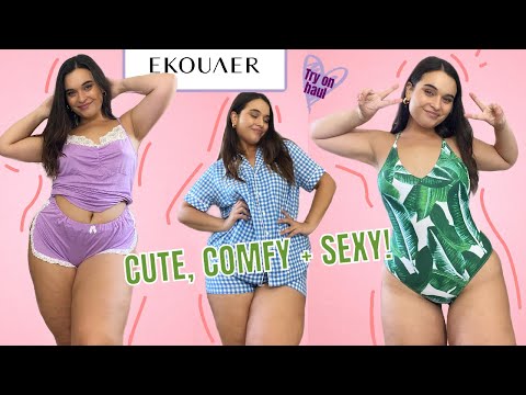 EKOUAER CUTE & SEXY LOUNGEWEAR, PJs & SWIM! | Try On Haul