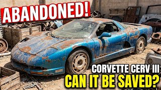 Abandoned Corvette CERV III Reborn: A Stunning Full Restoration in Spain Now! #Corvette #Restoration