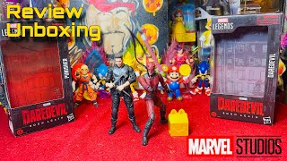 Marvel Legends Daredevil Born Again Daredevil U0026 Punisher Action Figure Review Unboxing