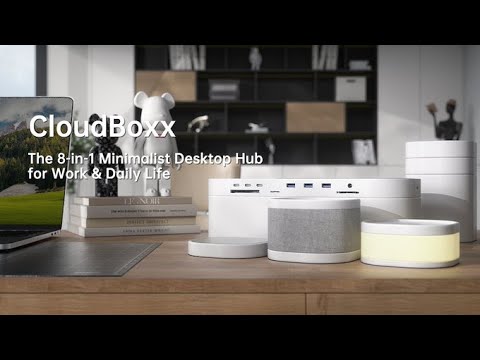 CloudBoxx — 8-in-1 Minimalist Desk Hub for Work & Daily Life