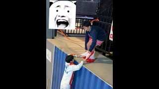 Thumbnail for I never expected you #TikTok celebrity trampoline #professional actions please do not imitate