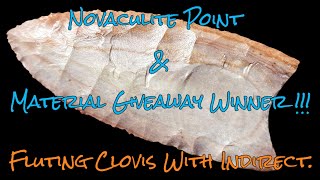 Giveaway Winner & Fluting Clovis With Indirect Percussion. #flintknapping