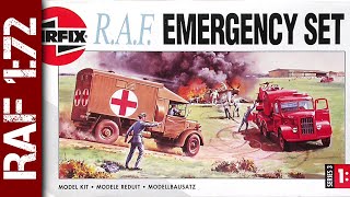 RAF Emergency set with Austin K2 Ambulance and K6 fire tender (Airfix 1/72 scale model)