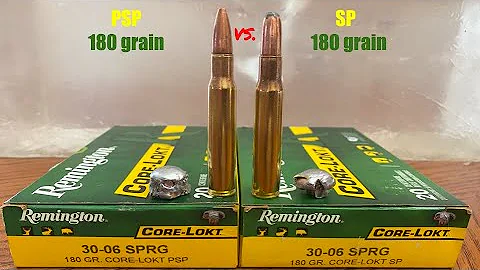 PSP vs. SP 180 gr. 30.06:  Penetration Test