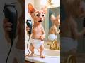 القط مياو حلق شعره بالماكينة شوفوا الام عملت فيه ايه Ai قطه قطة Cats 