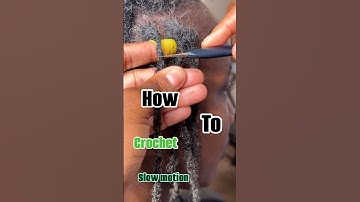 How to crotchet locs slow motion tutorial