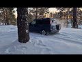 Honda c-rv rd1 в снегу офф-ро. гребет как Танк...