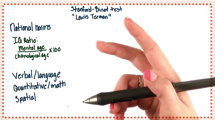 Stanford Binet test - Intro to Psychology