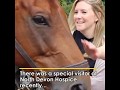 Lorri the horse visits North Devon Hospice