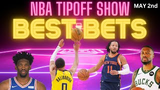 NBA Playoffs Picks & Predictions | Bucks vs Pacers | Knicks vs 76ers | NBA Tipoff Show 5/2/24