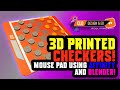 Mousepad Checker/Chess Set! Using 3D printing, Affinity Designer & Blender!