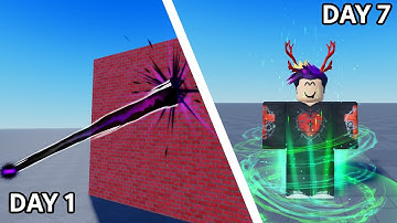 Learning VFX With NO Experience In 7 Days - Roblox VFX