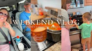Sunday Vlog, Mom & Dad Life with 2 Littles, Cooking with Liam, Emma Giggles & Larry Drives!